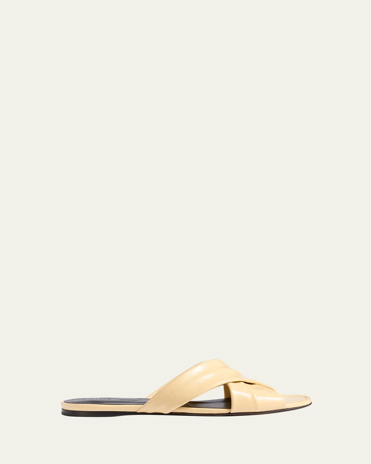 Khaite Liria Leather Flat Sandals