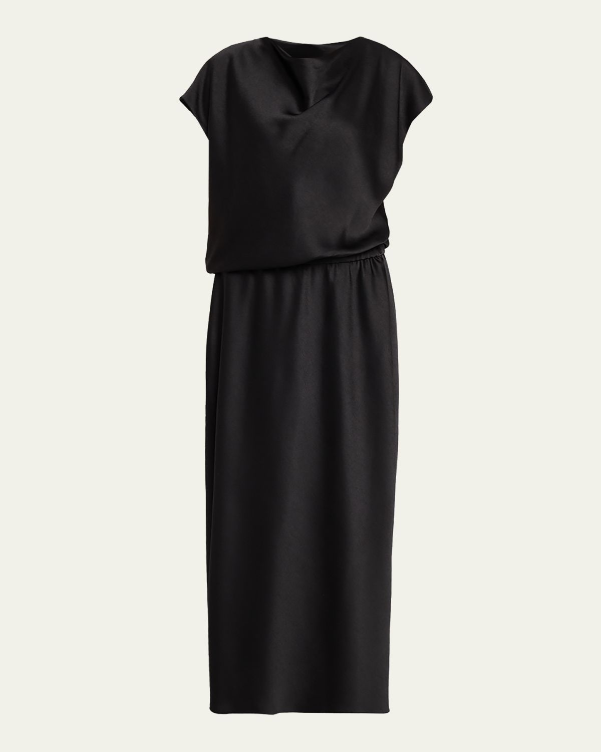 Vince Draped Cowl-Neck Satin Dress | Thumbnail 6 Vince Draped Cowl-Neck Satin Dress | Thumbnail 6
