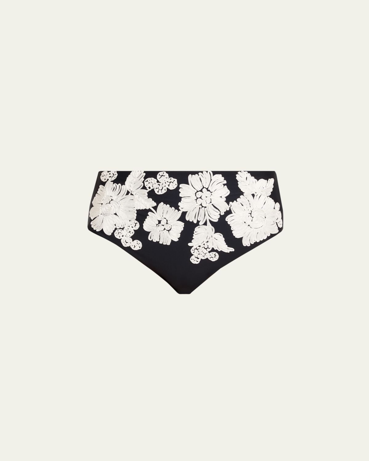 SIMKHAI Francie Floral High-Waist Bikini Bottoms