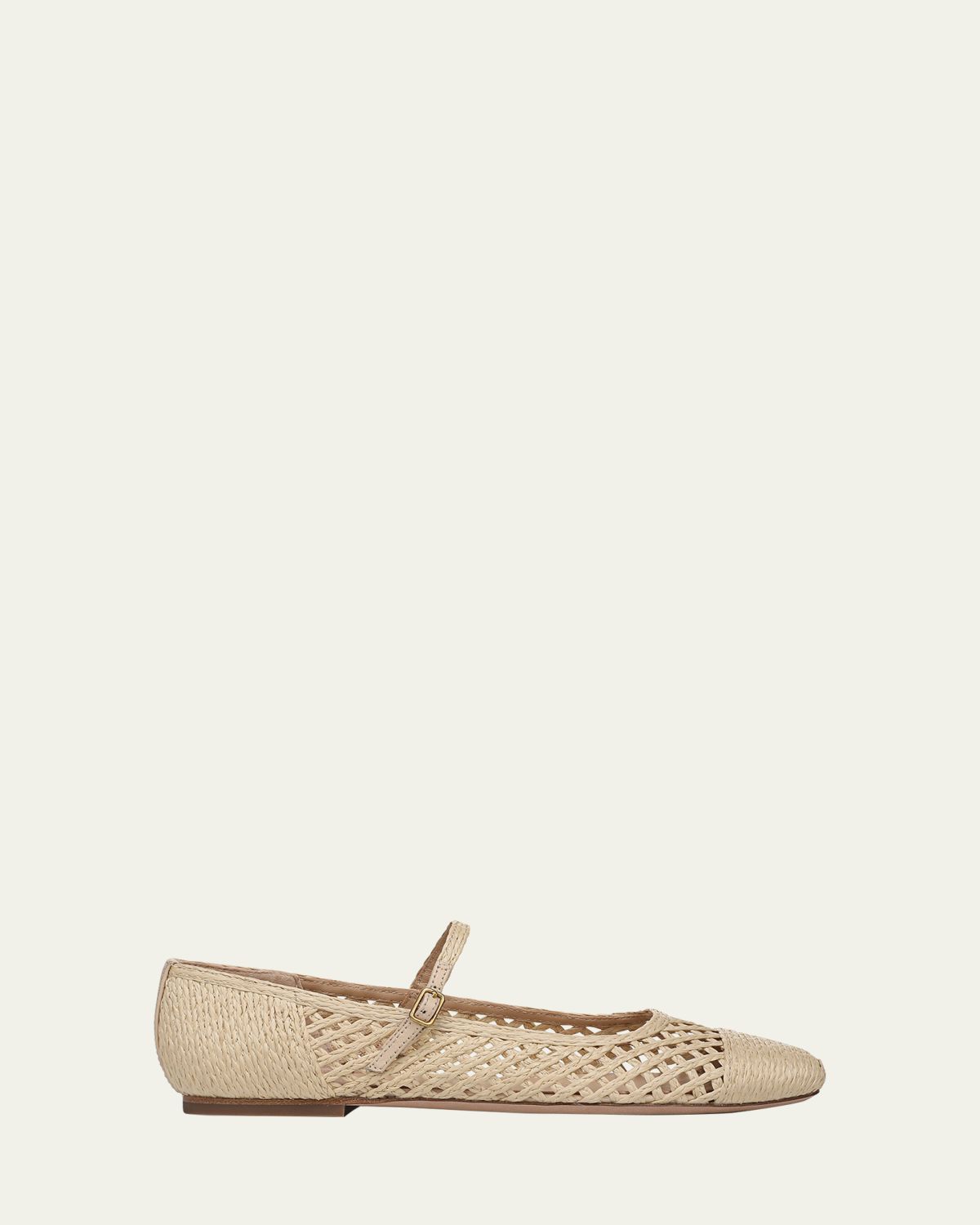Veronica Beard Ellie Raffia Ballerina Flats