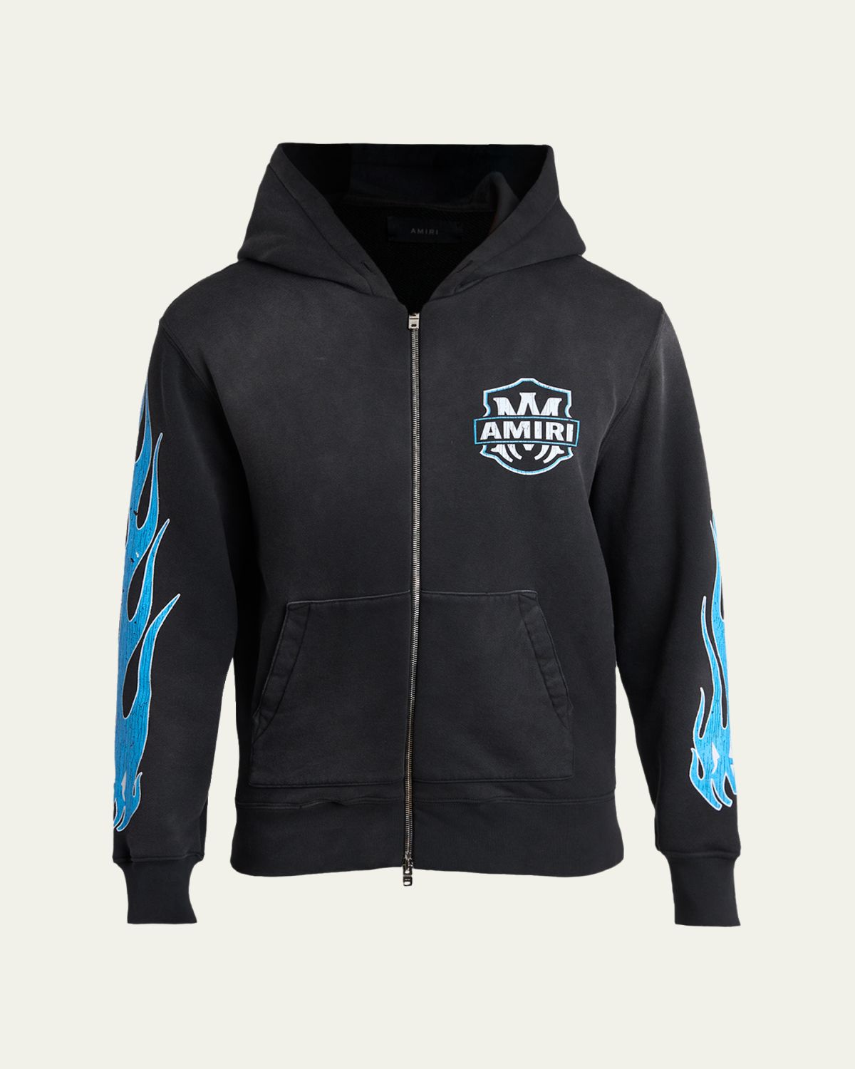 Amiri Men 's MA Flames Full-Zip Hoodie
