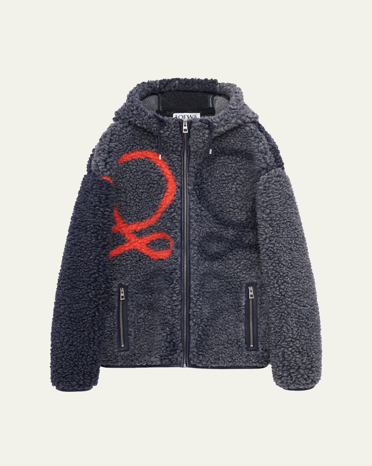 Loewe Men's Hooded Teddy Jacket