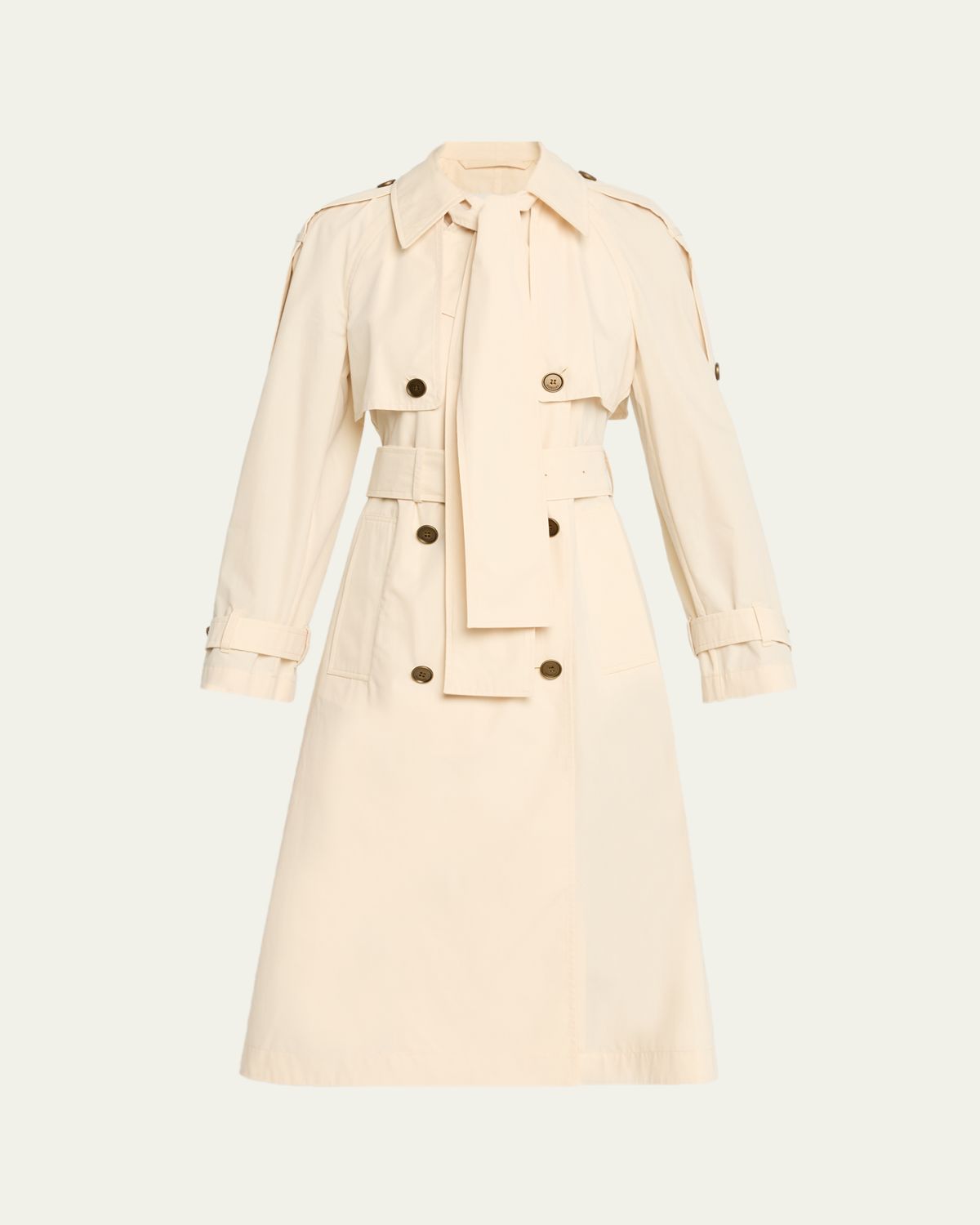 Burberry Trerose Belted Double-Breasted Trench Coat