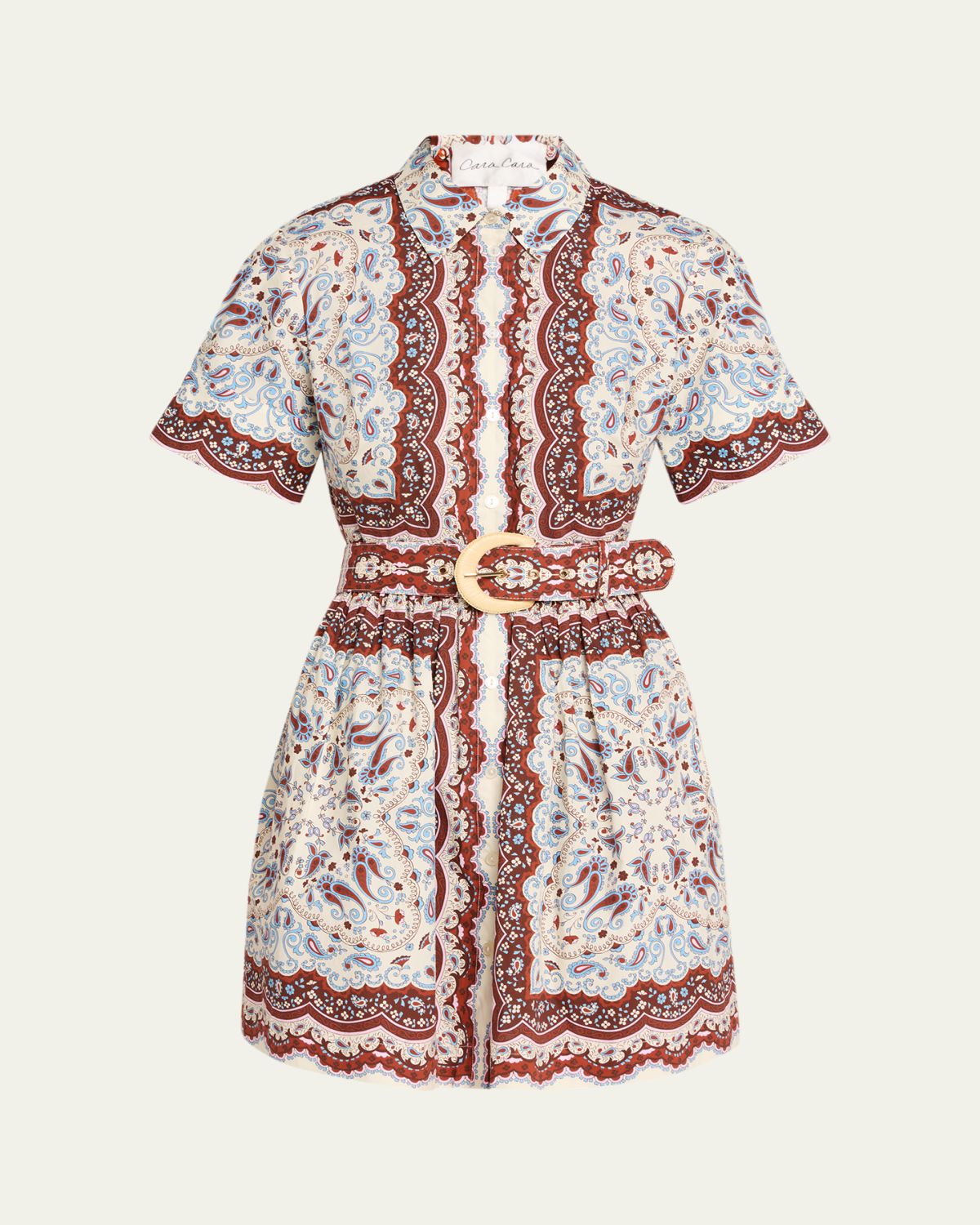 Cara Cara Malena Paisley Mini Shirtdress
