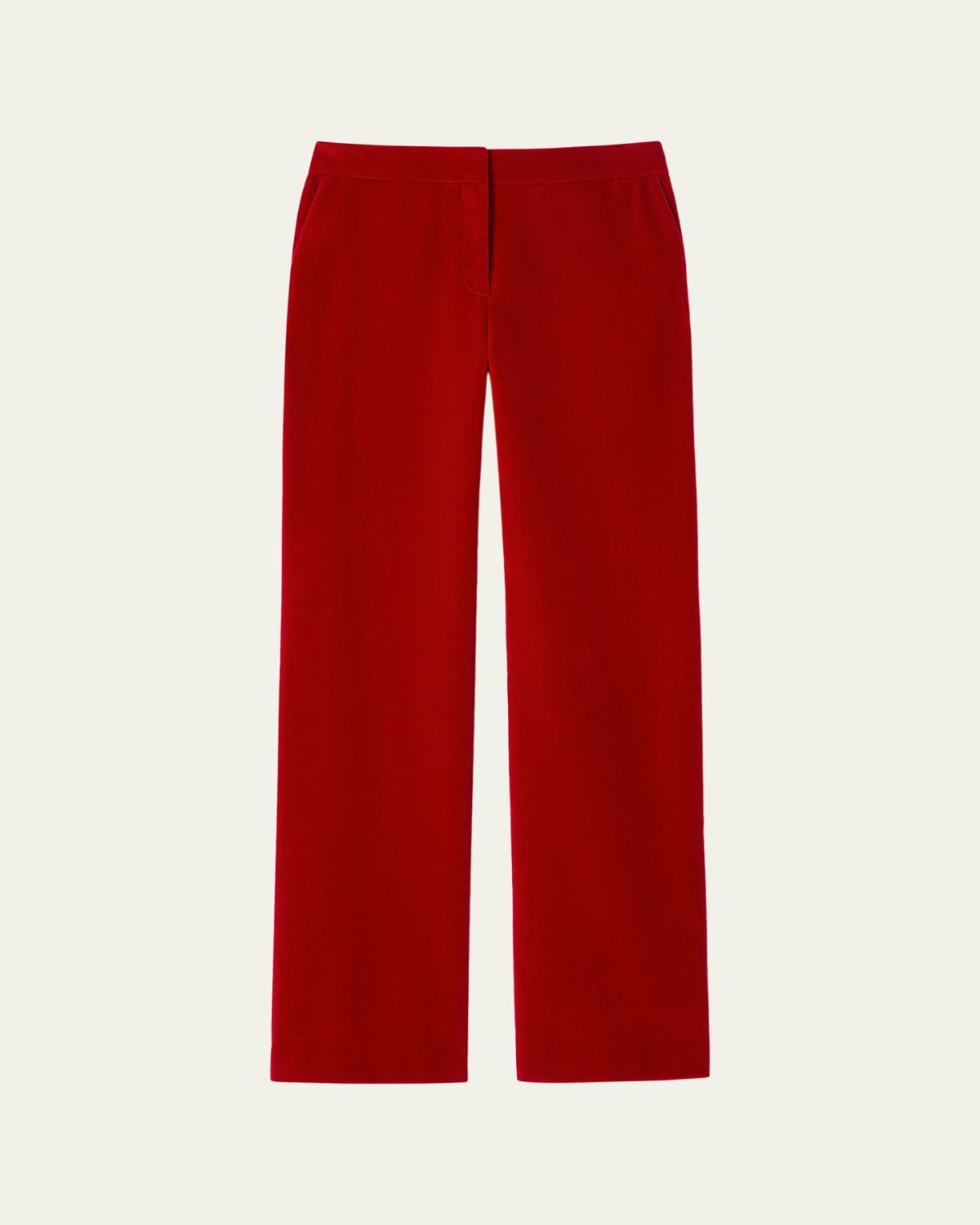 Lafayette 148 New York Gates Straight-Leg Velvet Pants - Women's Clothing