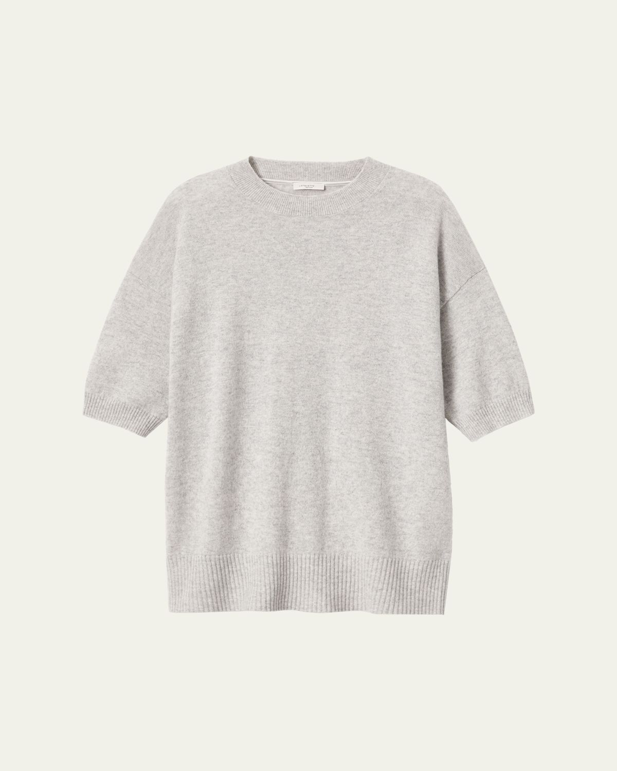 Lafayette 148 New York Oversized Elbow-Sleeve Cashmere Sweater