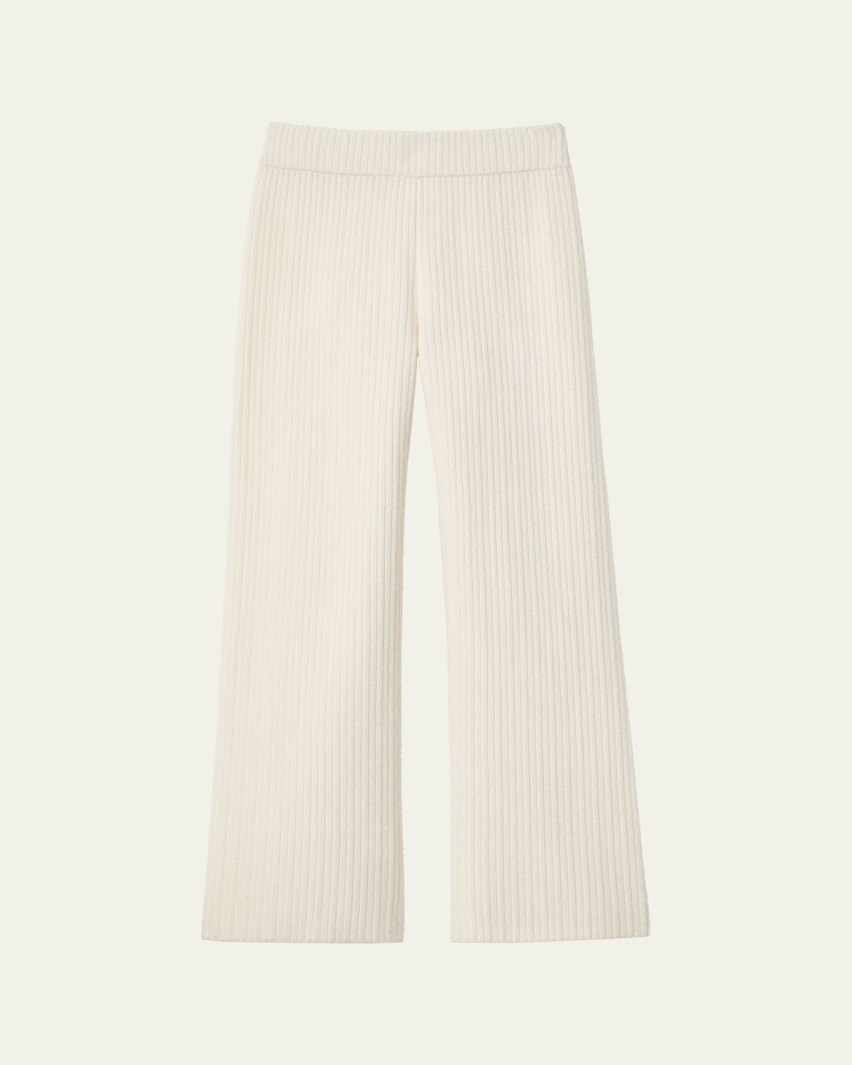 Lafayette 148 New York Striped Straight-Leg Cashmere Pants