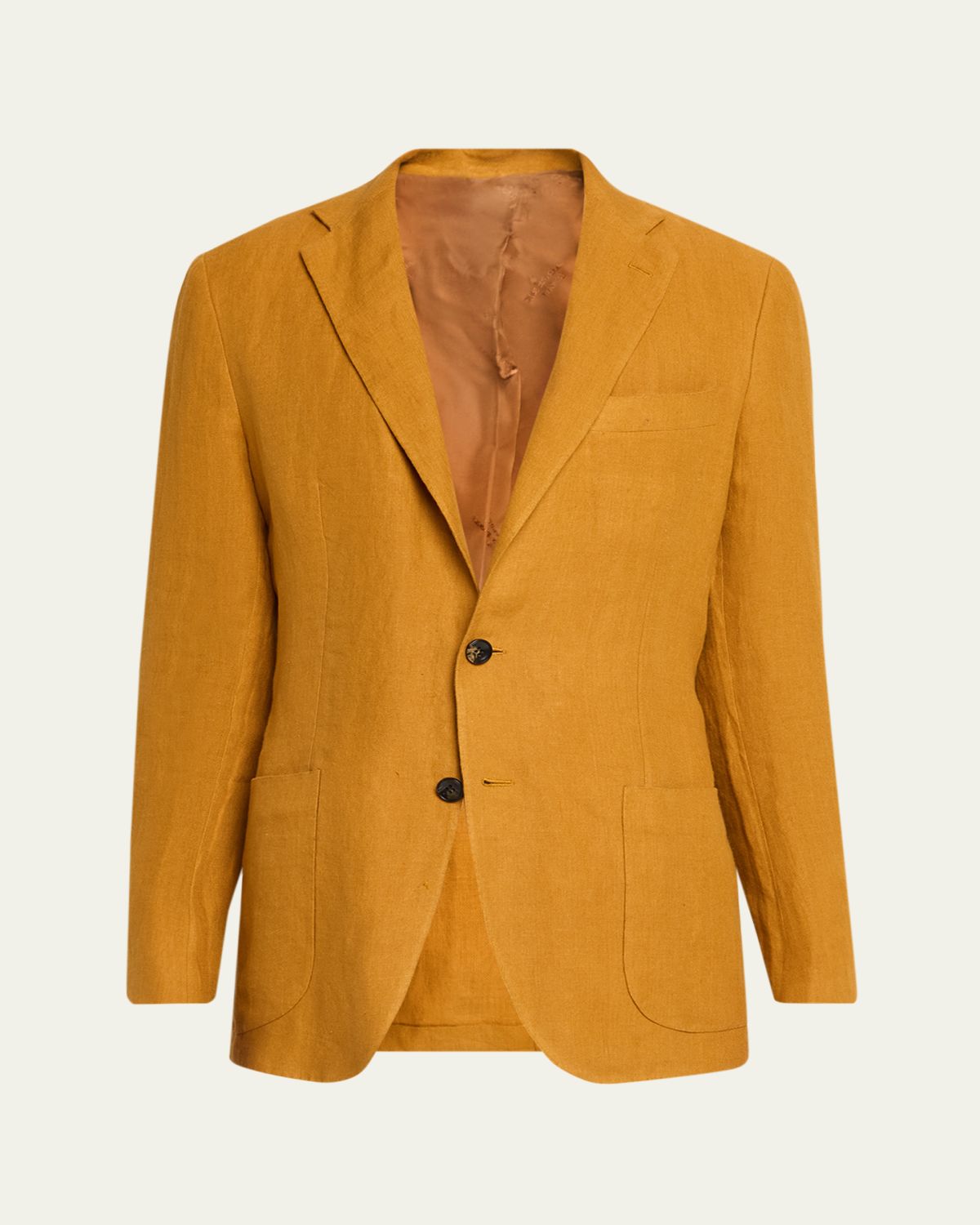 Kiton Men's Exclusive Deconstructed Linen Blazer