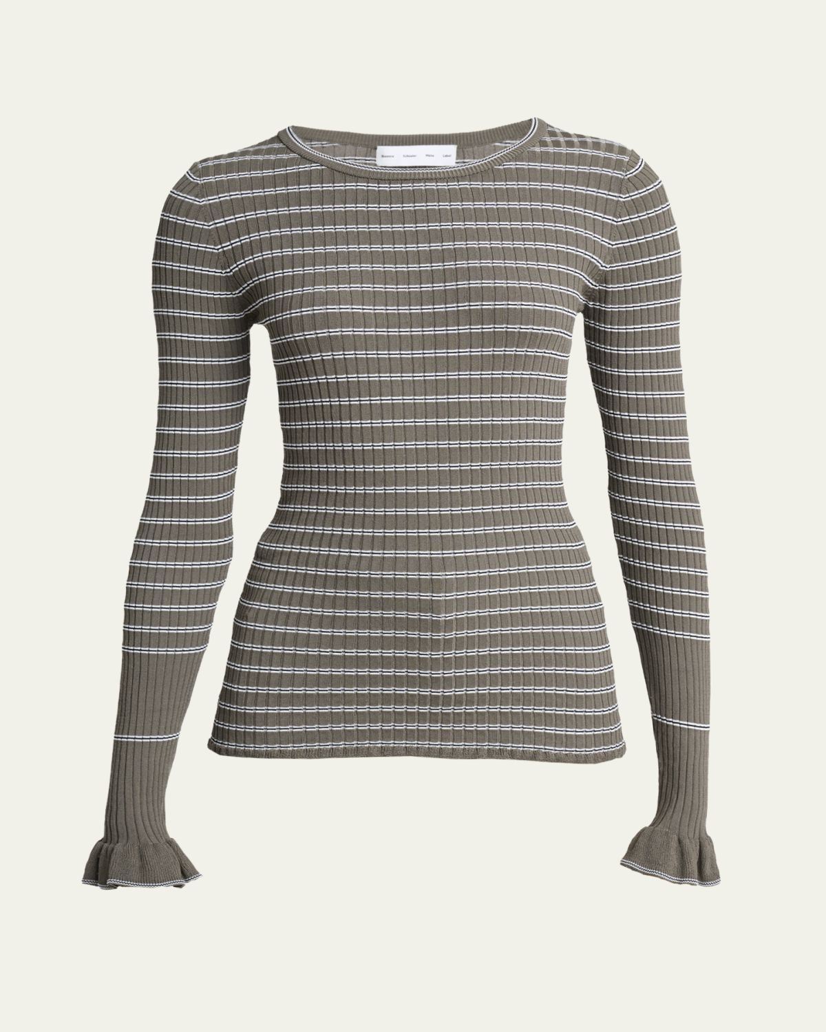 Proenza Schouler Yasmine Stripe Rib-Knit Sweater