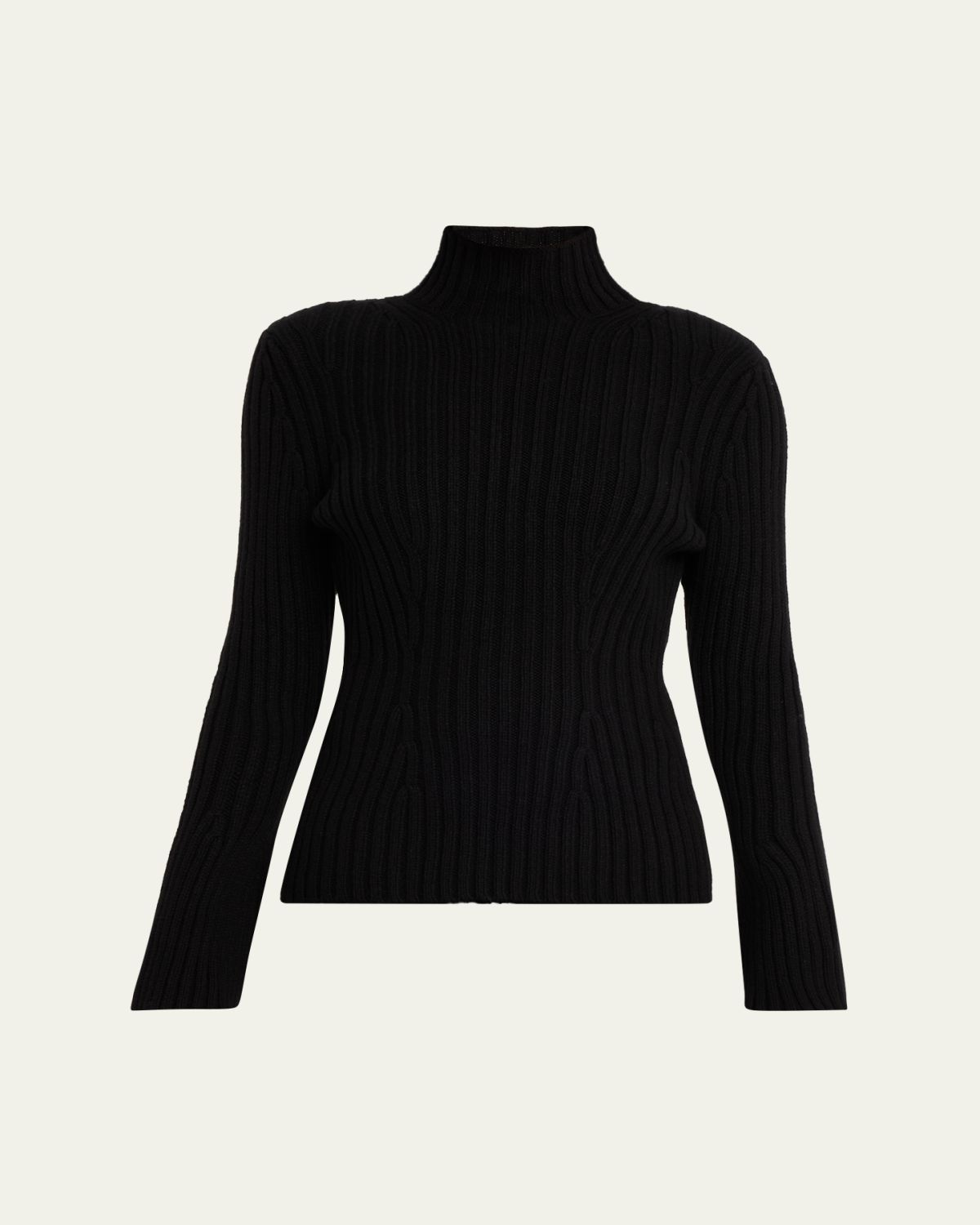 Lafayette 148 New York Ribbed Bell-Sleeve Sweater