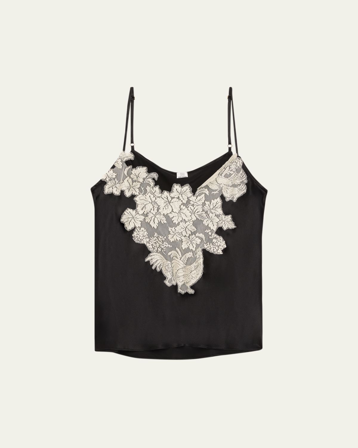 Rosie Assoulin Chicken Lace Inset Satin Cami Top | Thumbnail 6 Rosie Assoulin Chicken Lace Inset Satin Cami Top | Thumbnail 6