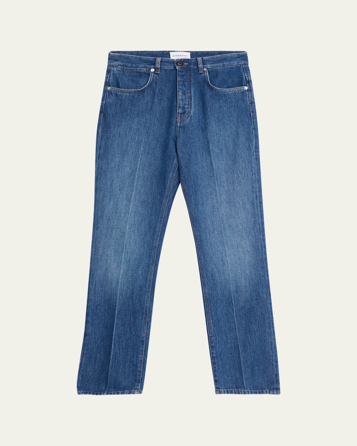 Givenchy Men's Shadow-Wash Slim Straight-Leg Jeans
