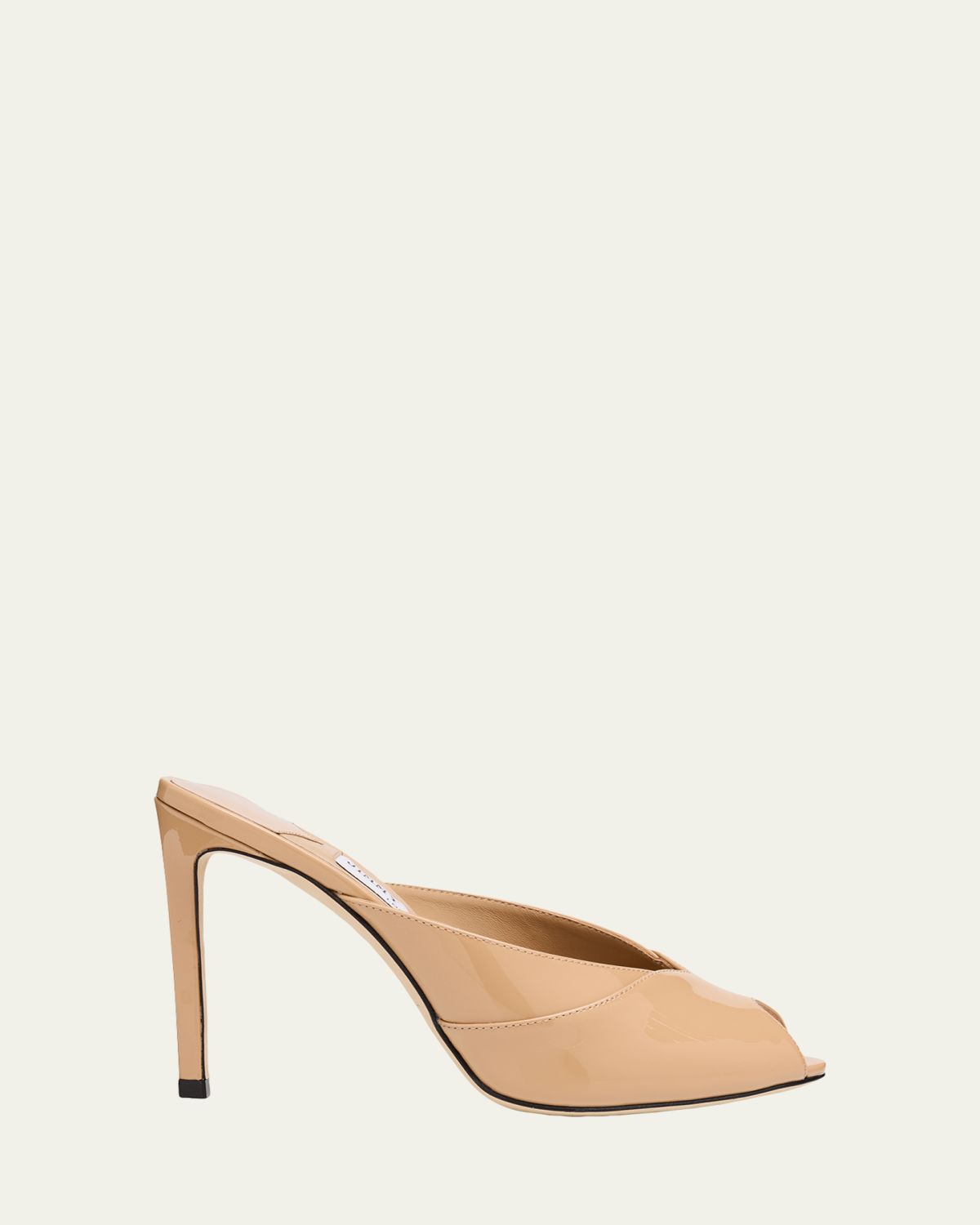 Jimmy Choo 100mm Brigitte Patent Leather Mule Pumps