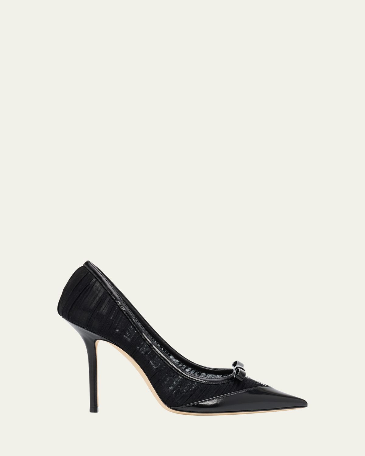 Jimmy Choo 100mm Love Mesh Tulle Pumps