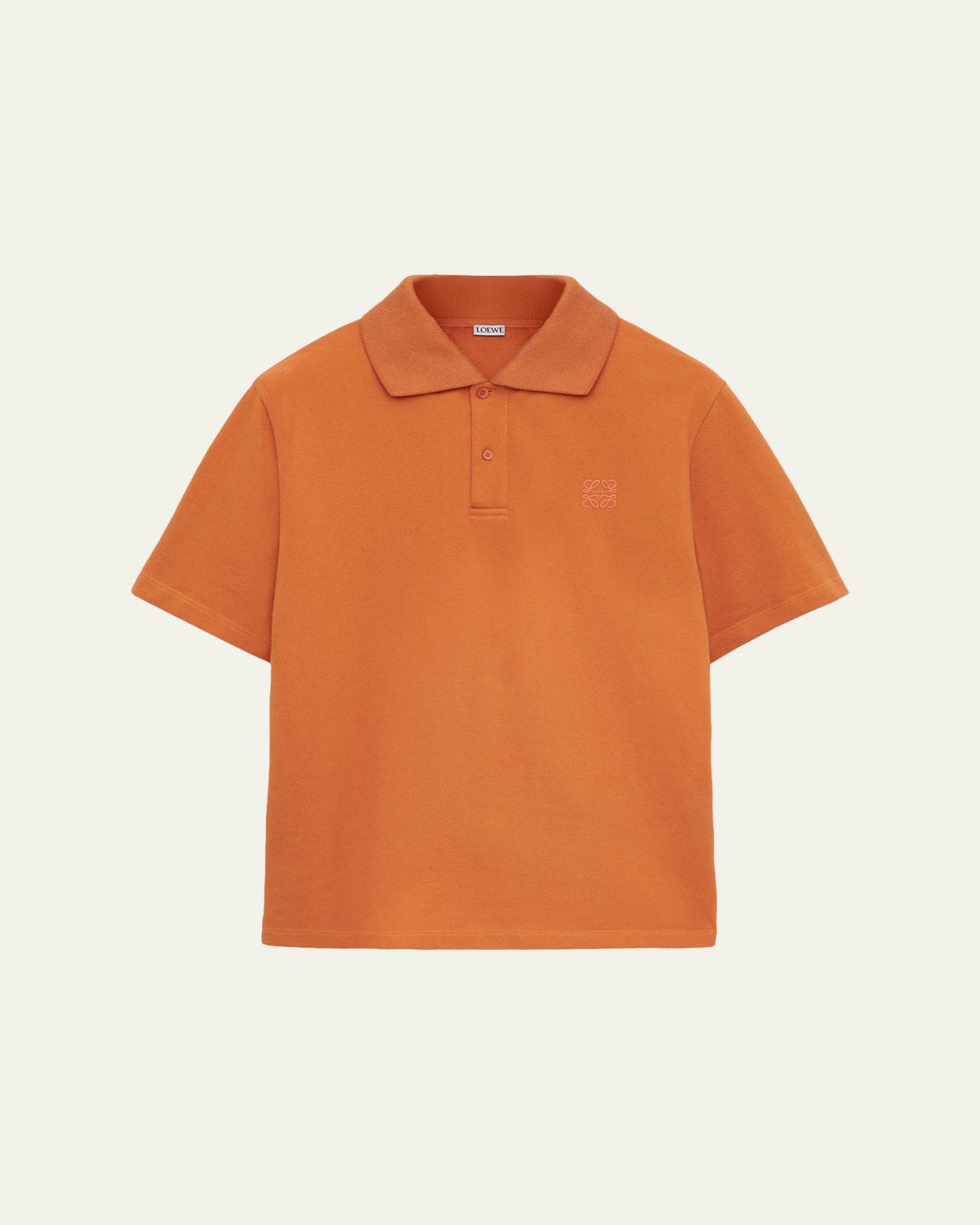 Loewe Men's Tonal Anagram Pique Polo Shirt