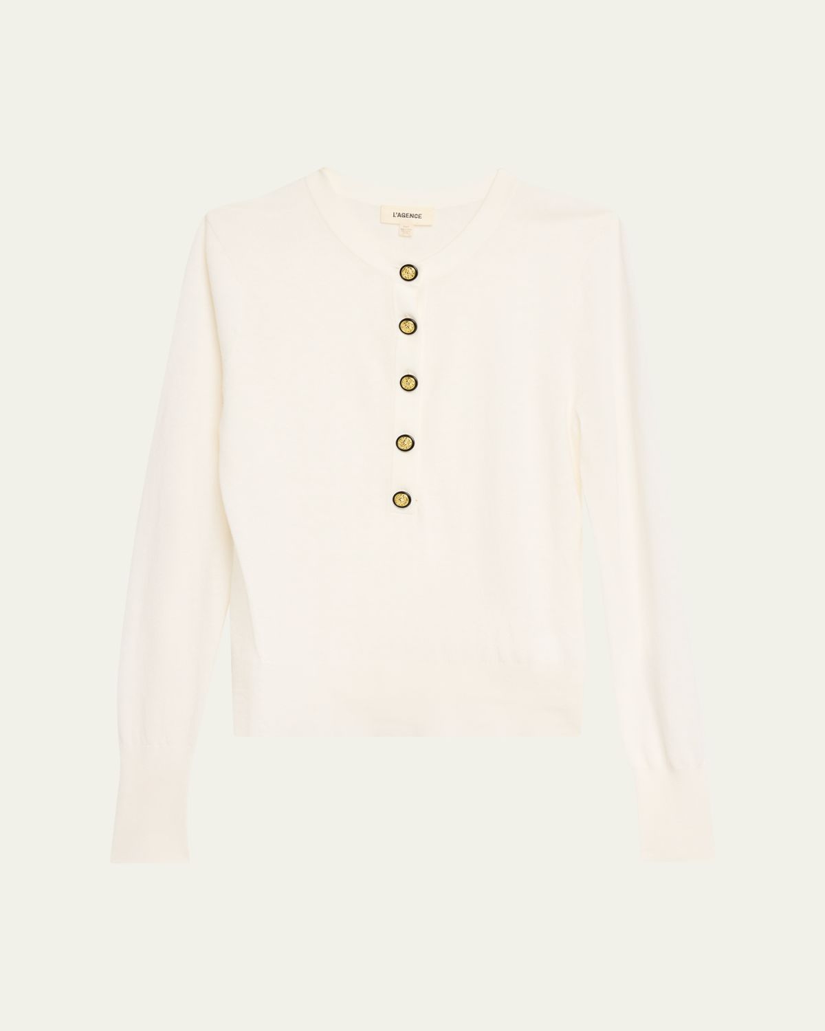 L'Agence Ronda Knit Henley Top | Thumbnail 6 L'Agence Ronda Knit Henley Top | Thumbnail 6