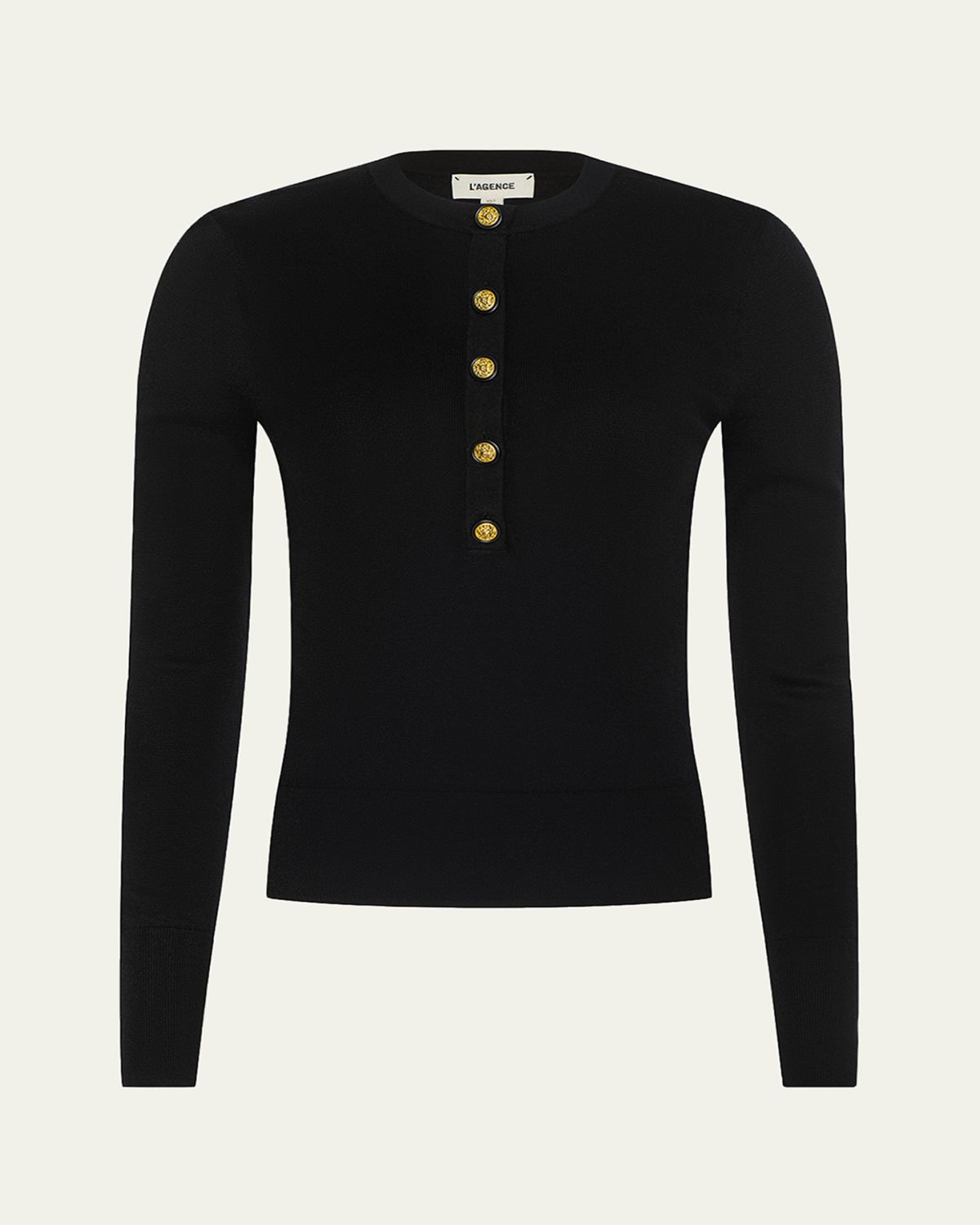 L 'Agence Ronda Knit Henley Top