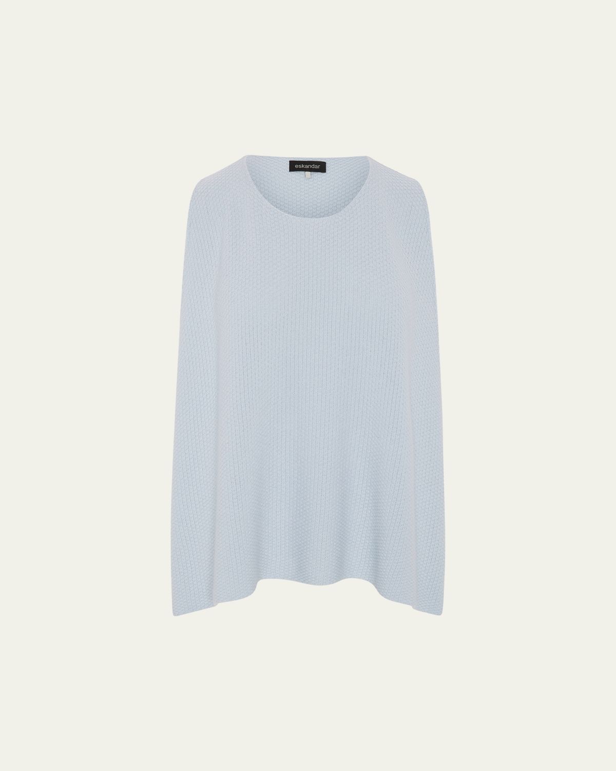 Eskandar A-Line Sleeveless Round Neck Top- Mid Plus Length
