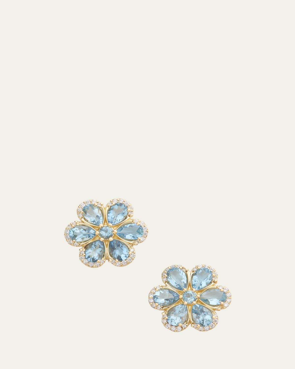 Jamie Wolf 18K Yellow and White Gold Round Diamond Pendant Necklace