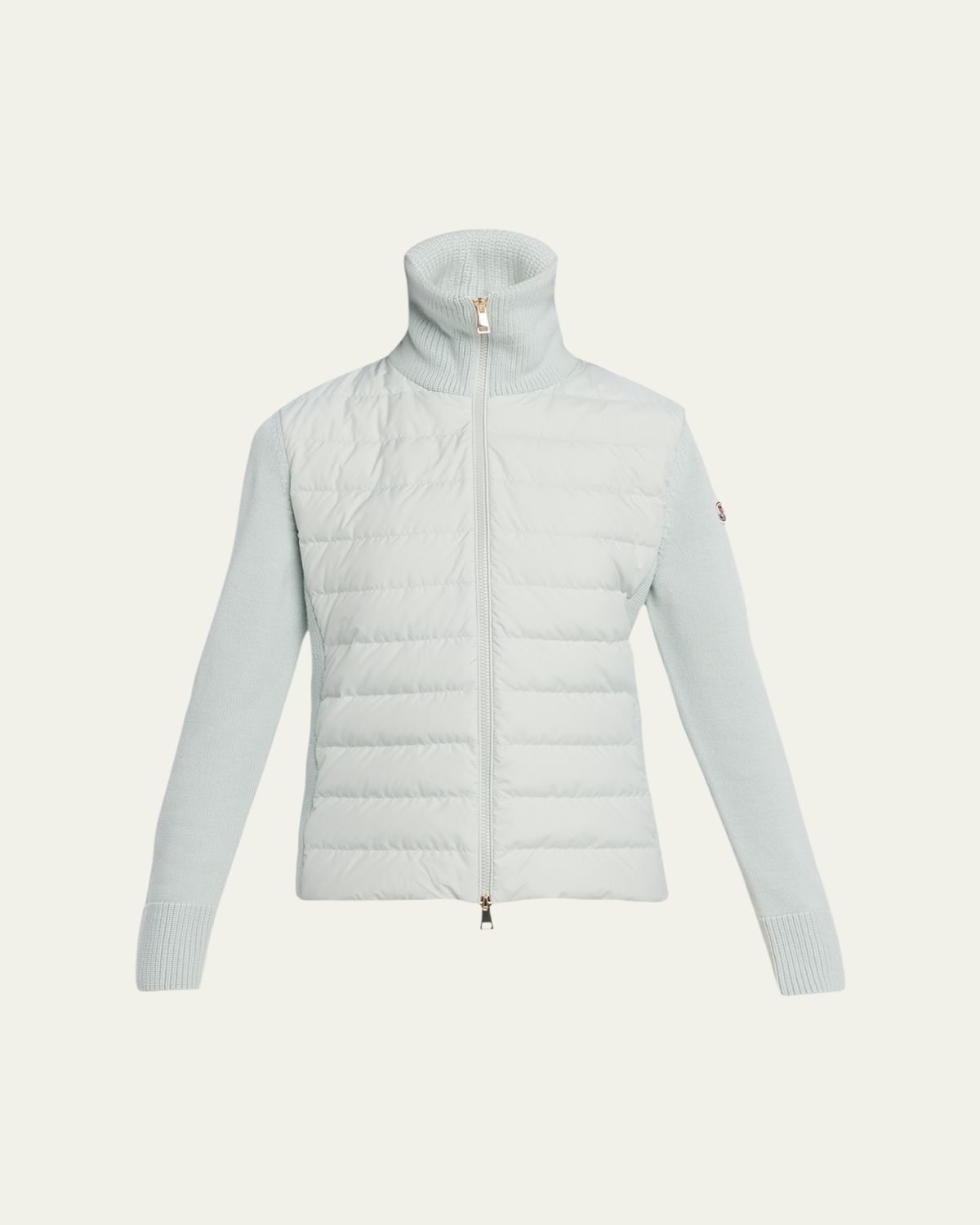 Moncler Padded Wool Zip-Up Cardigan