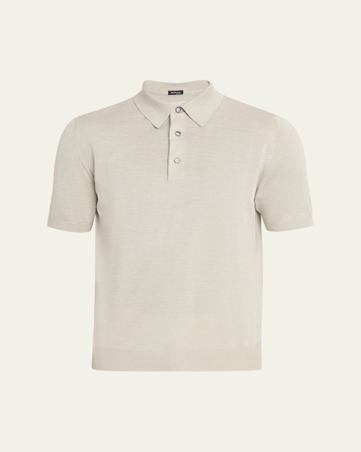 Kiton Men's Cashmere, Linen and Silk Polo Shirt