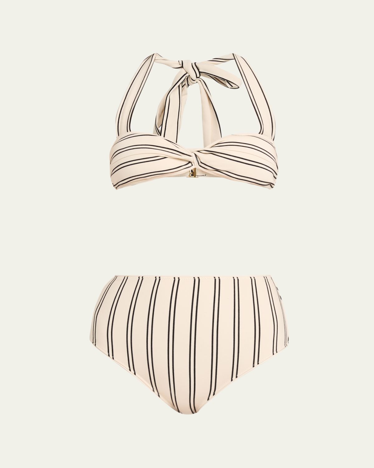 Zimmermann Daylight Twist Knit Two-Piece Swimsuit