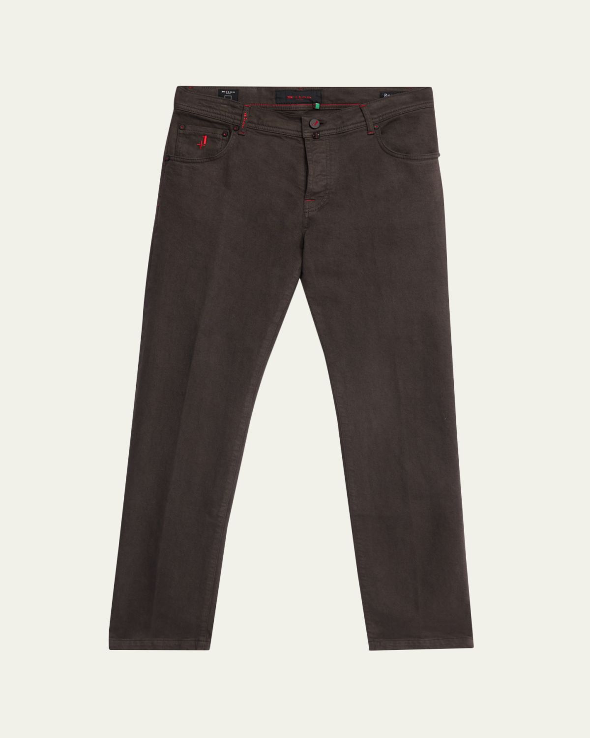 Kiton Men's Plus One Straight Leg Five-Pocket Pants