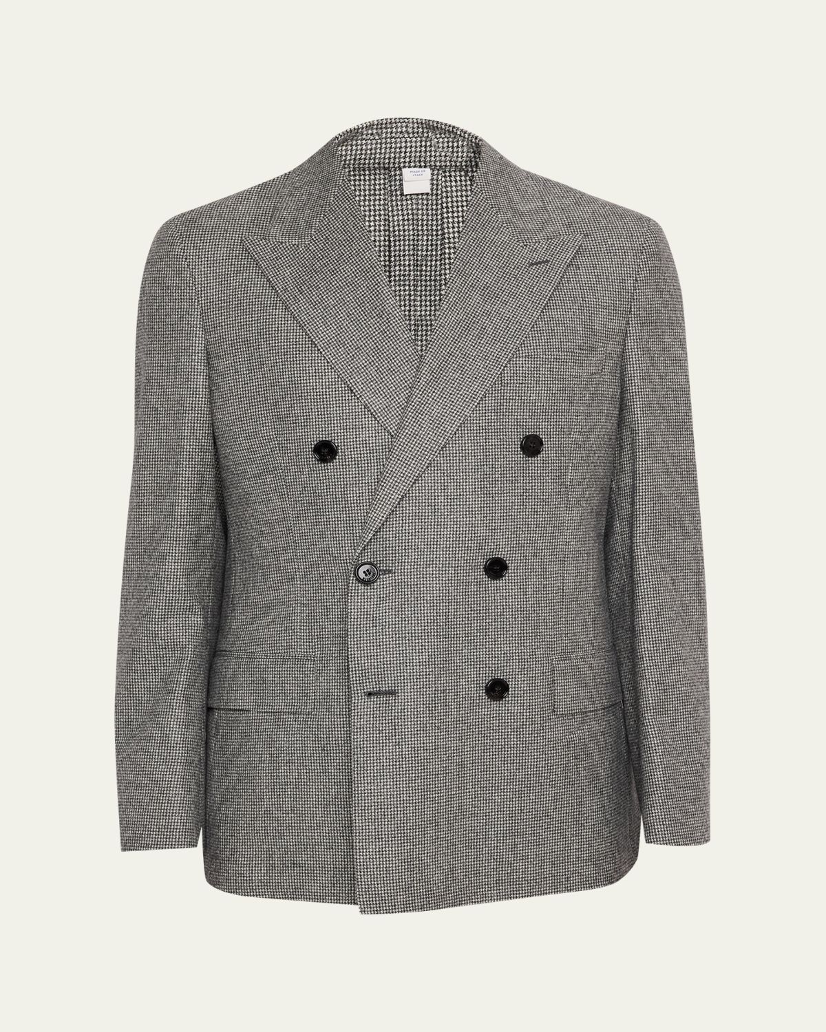 Burberry Men's Puppytooth Check Wool Tailored Jacket