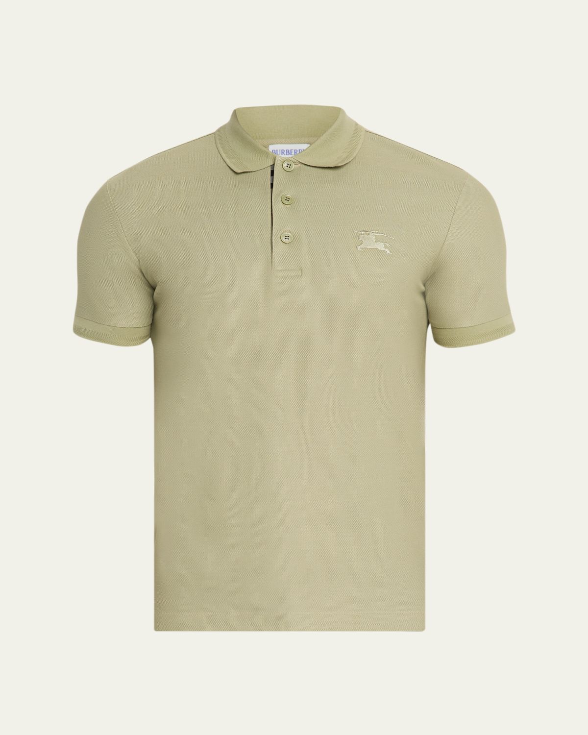 Burberry Men's Cotton Embroidered EKD Polo Shirt