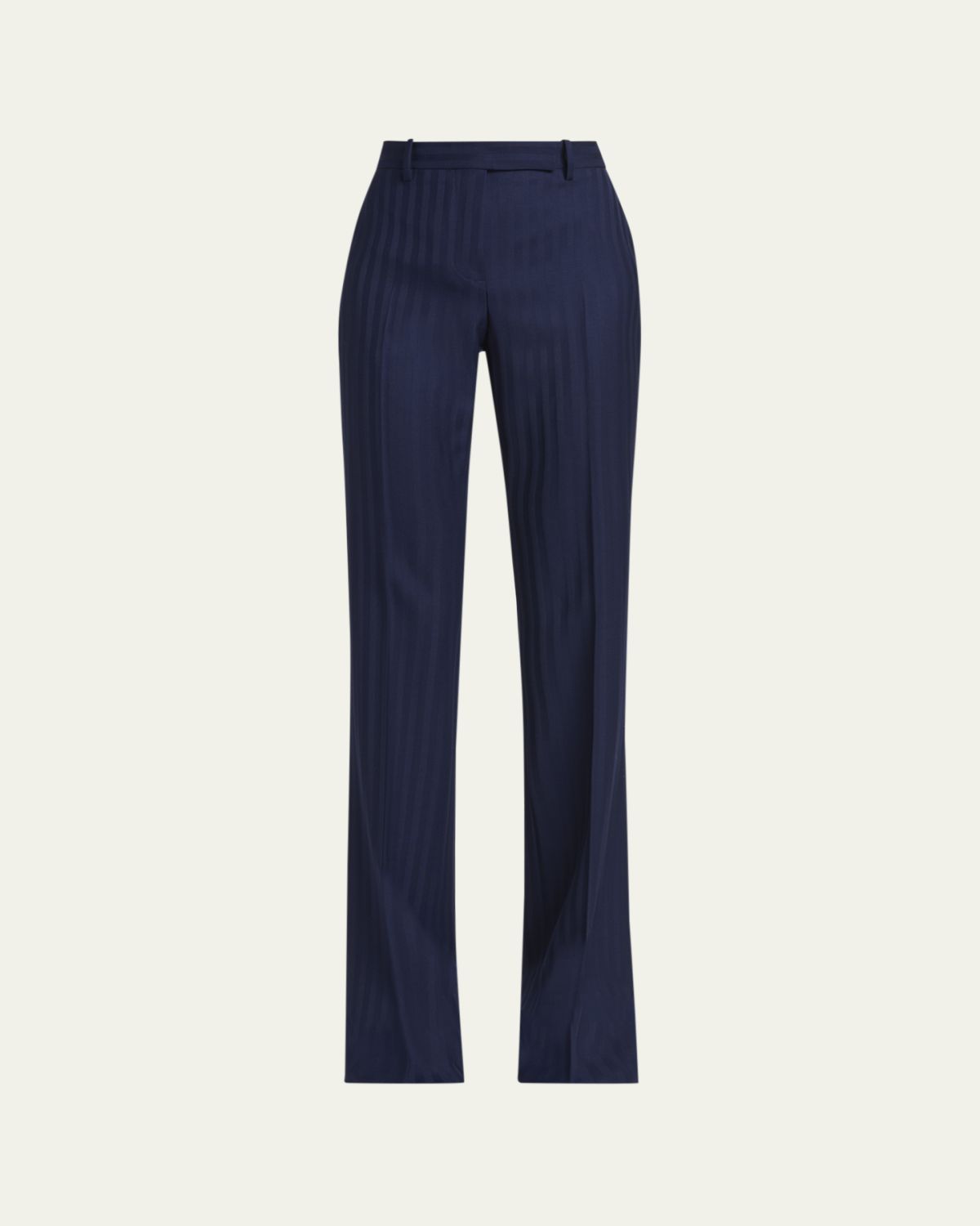 TOM FORD Tonal Striped Jacquard Straight-Leg Pants