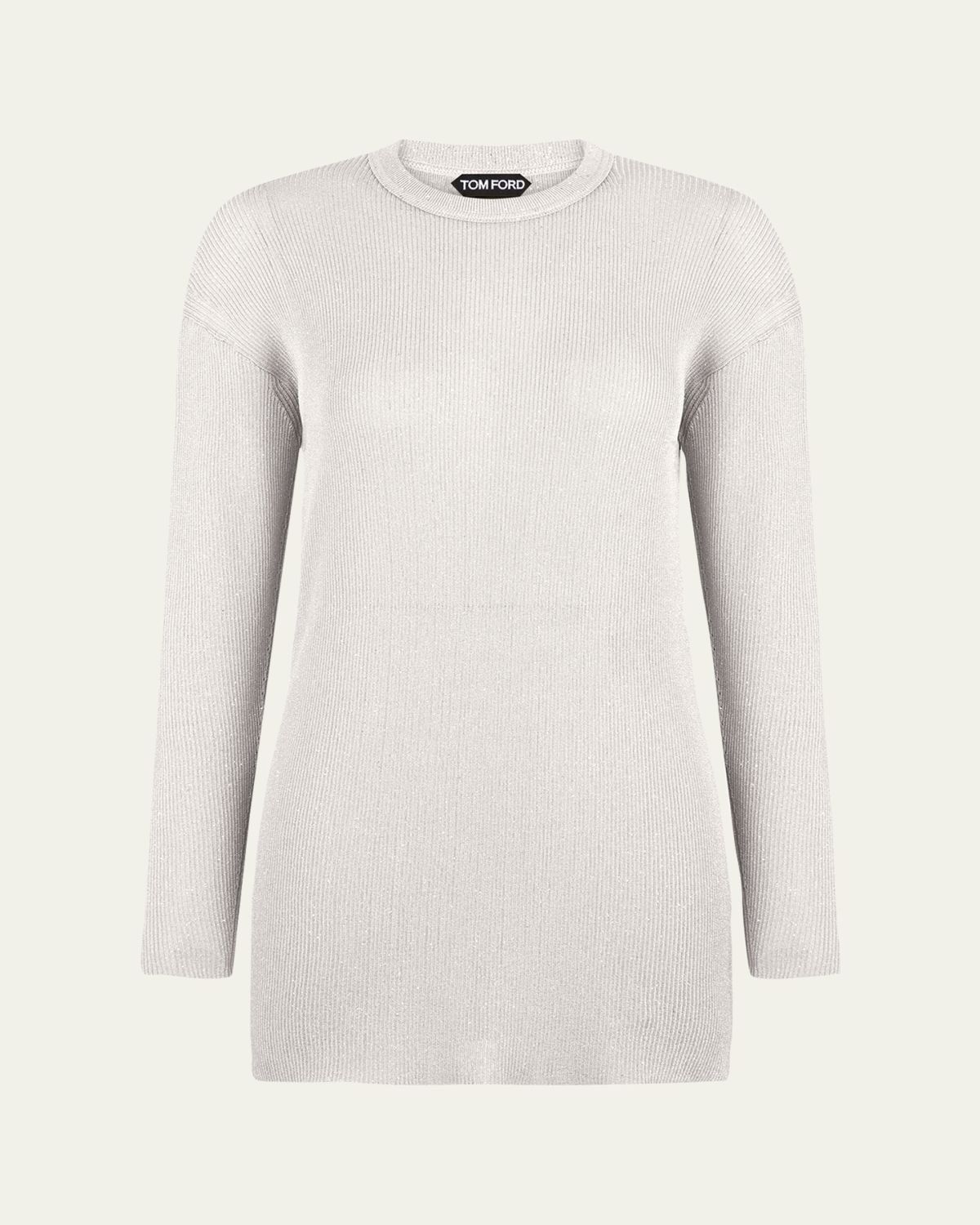 TOM FORD Paillette Rib Knit Tunic Top
