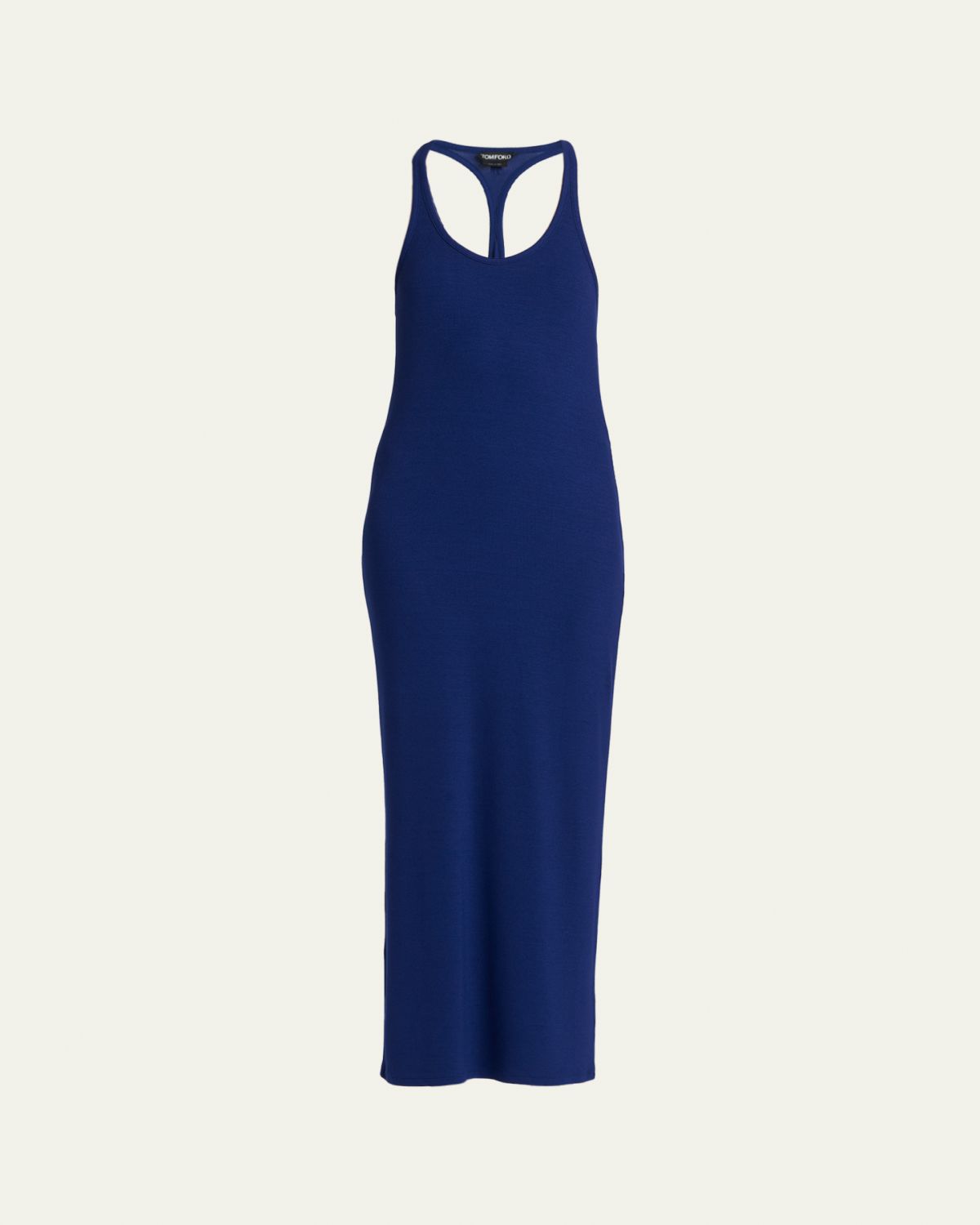TOM FORD Ribbed Knit Racerback Midi Tank Dress