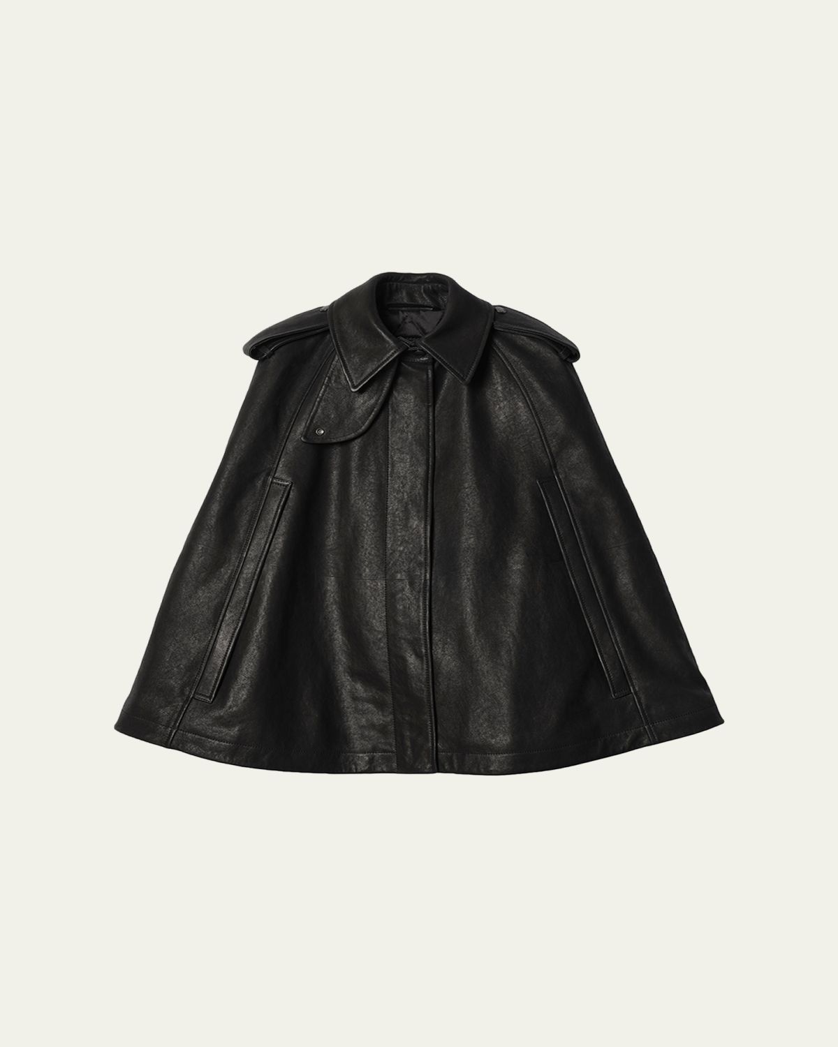Burberry Clevedon Leather Cape