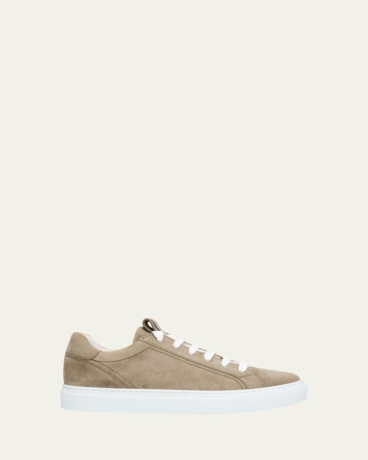 Brunello Cucinelli Monili Suede Low-Top Sneakers