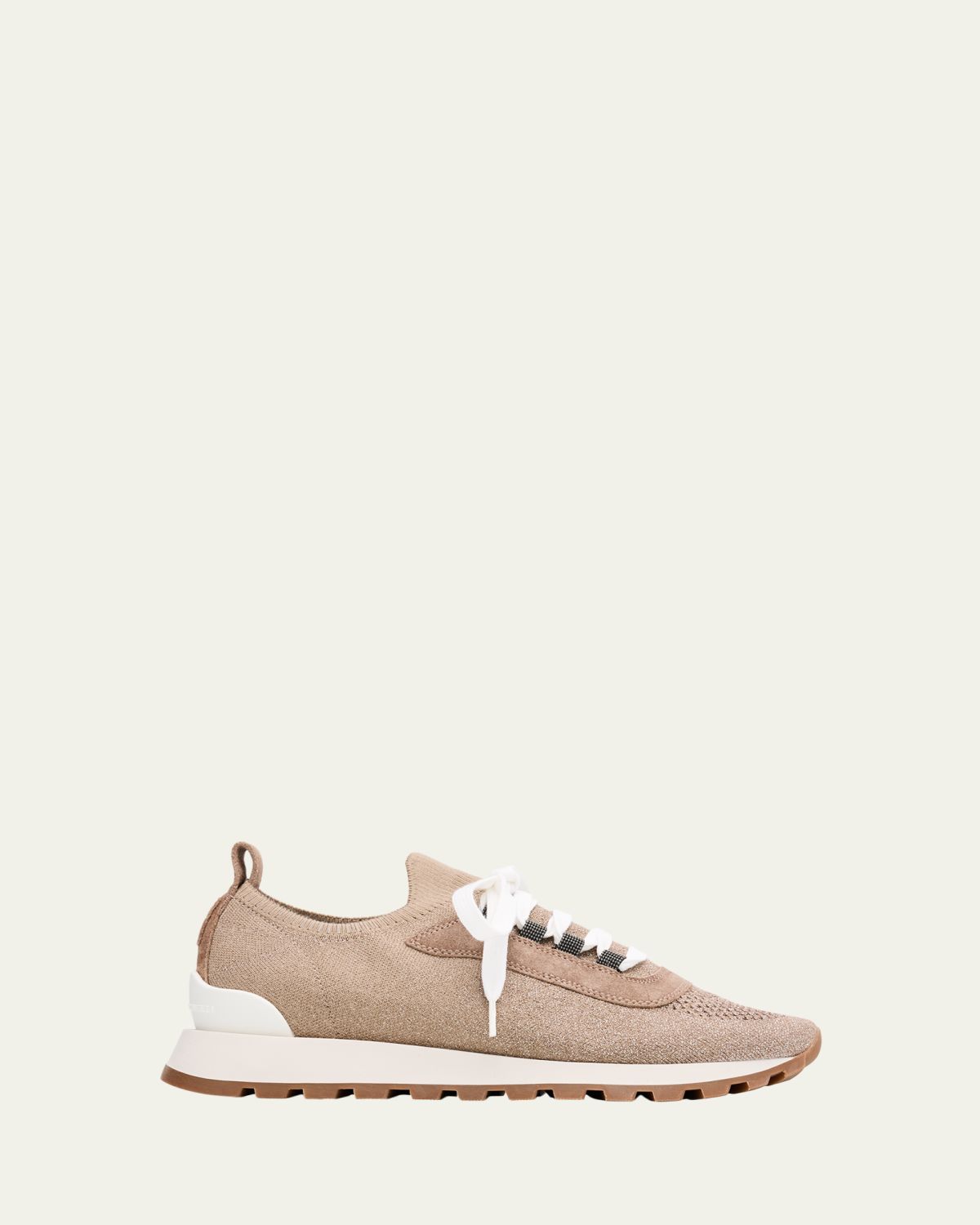 Brunello Cucinelli Sparkling Knit Runner Sneakers
