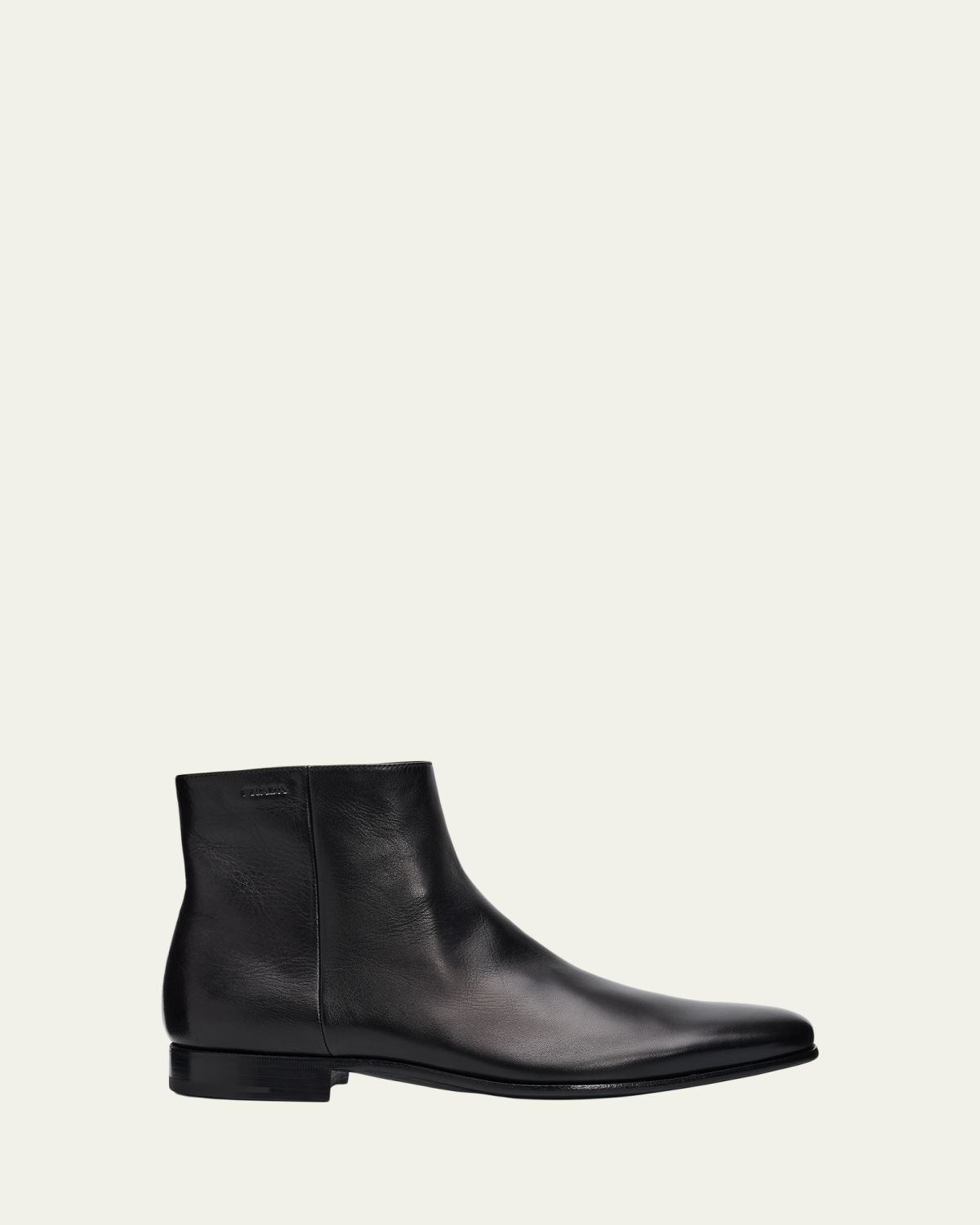 Prada Men's Leather Ankle Boots