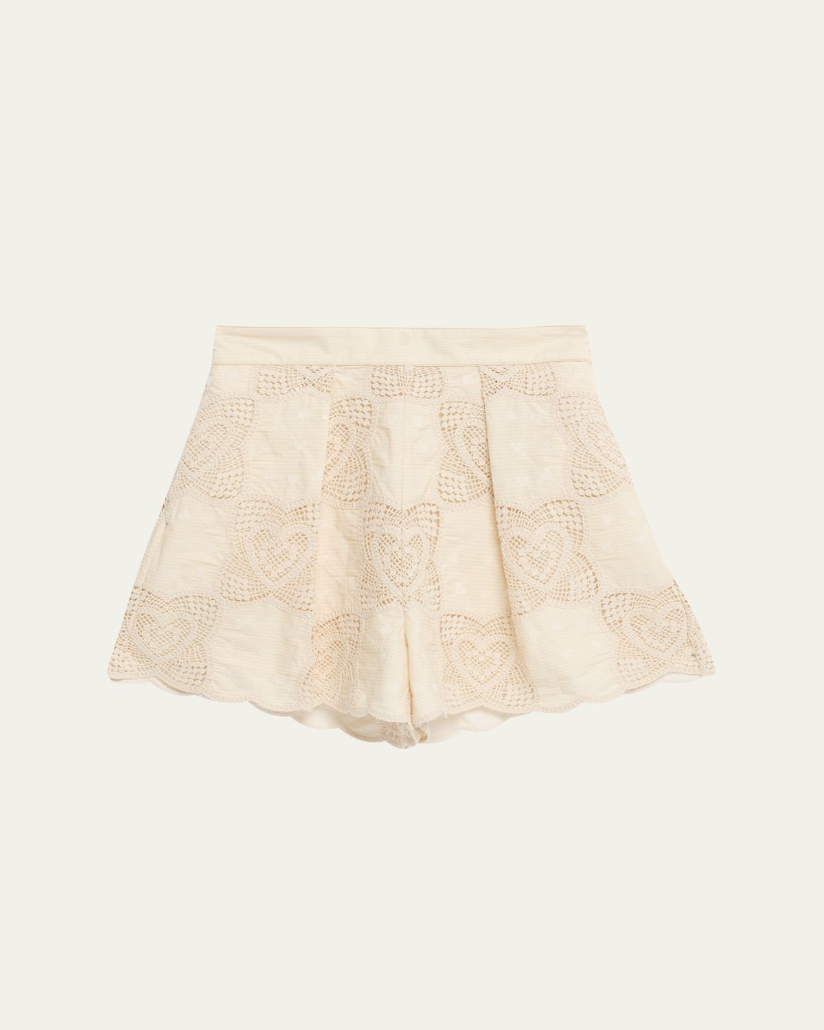 Zimmermann Wanderlust Crochet Cotton-Blend Shorts