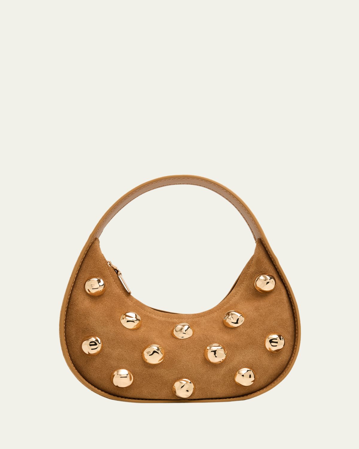 SIMKHAI Finn Studded Suede Shoulder Bag