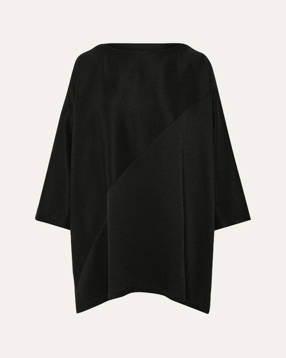 Eskandar Handkerchief Silk Plisse Tunic