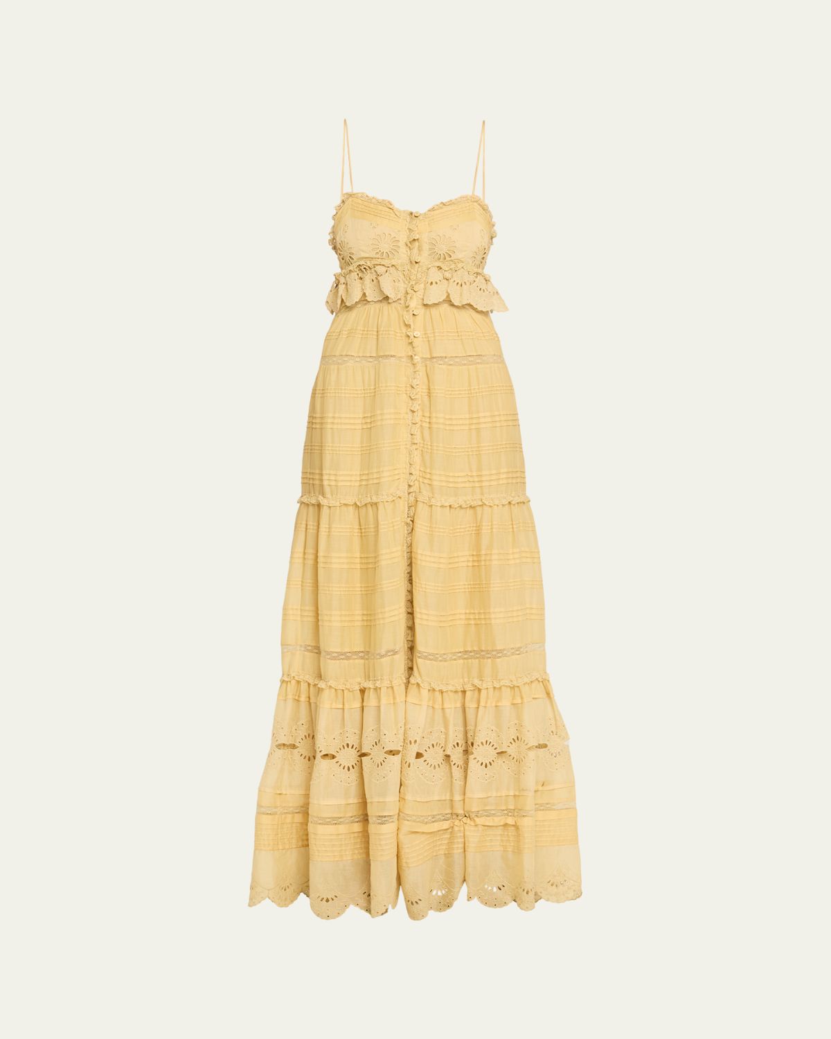 Etoile Isabel Marant Paule Sleeveless Tiered Maxi Dress