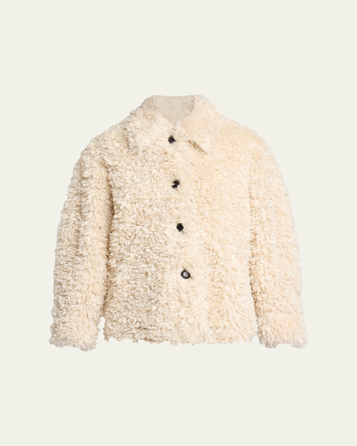 Etoile Isabel Marant Tarvey Faux-Fur Shirt Jacket