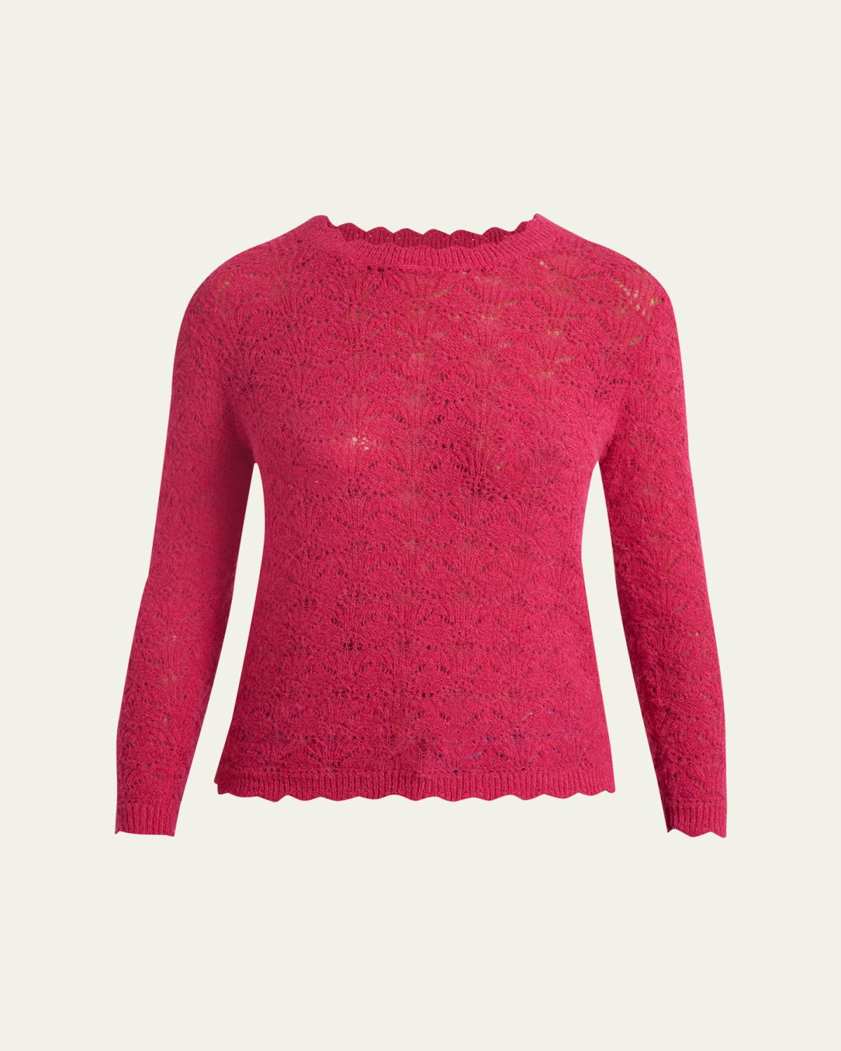 Etoile Isabel Marant Leonette Pointelle Knit Crewneck Sweater