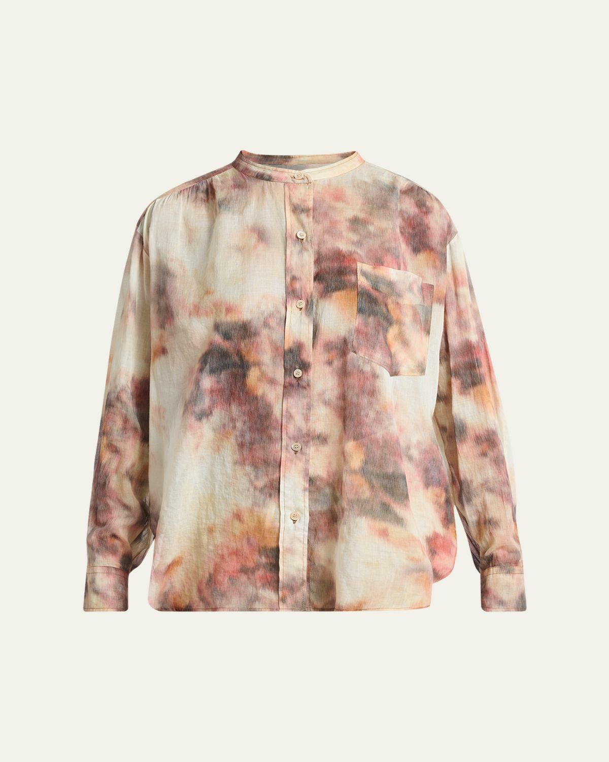 Etoile Isabel Marant Mexika Blur Floral-Print Button-Down Shirt