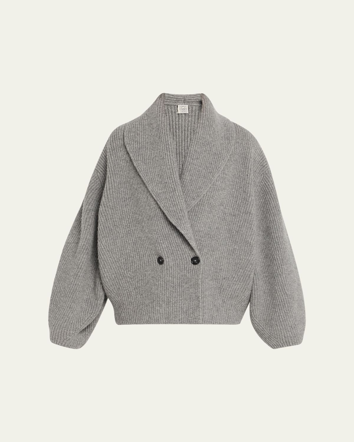 Toteme Shawl Lapel Wool Cardigan