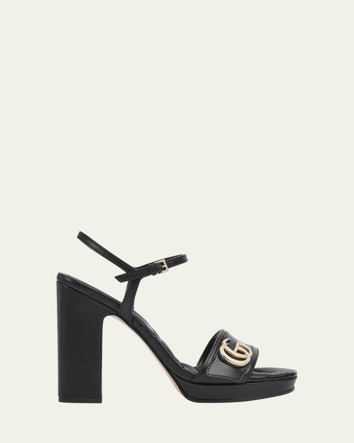 Gucci 95mm GG Marmont Leather Platform Sandals | Thumbnail 6 Gucci 95mm GG Marmont Leather Platform Sandals | Thumbnail 6