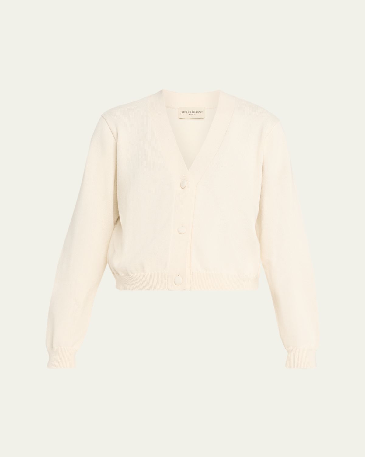 Officine Generale Serena Cotton Cashmere Knit Cardigan