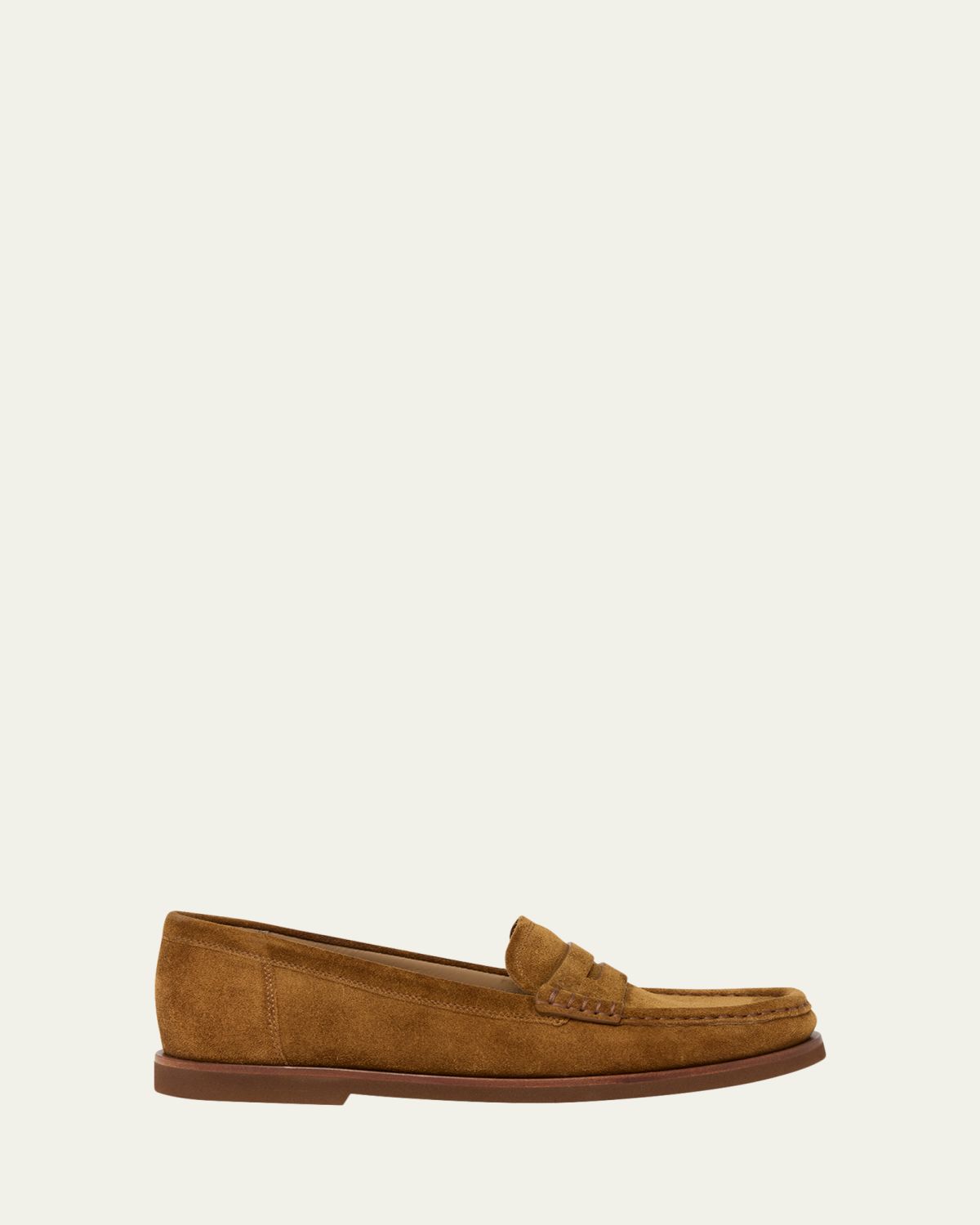Gianvito Rossi Suede Penny Loafers | Thumbnail 4