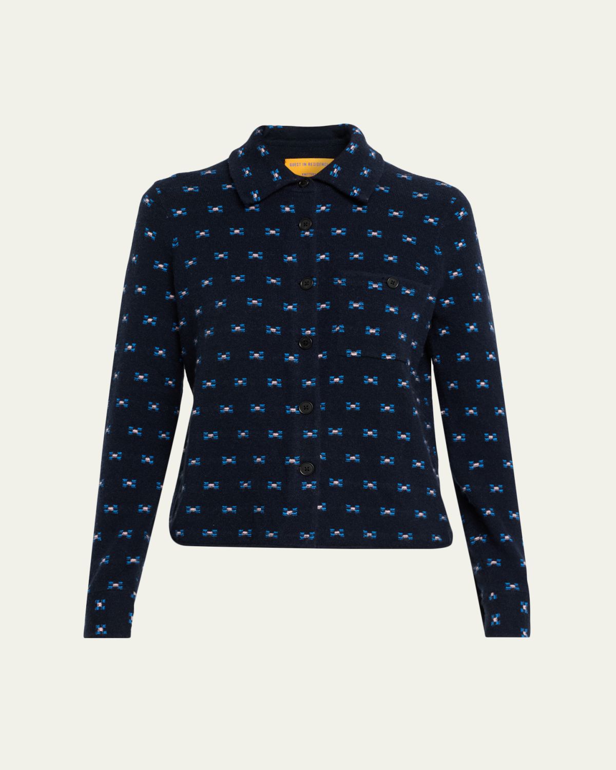 Guest in Residence Dylan Tweed Cashmere Shirt
