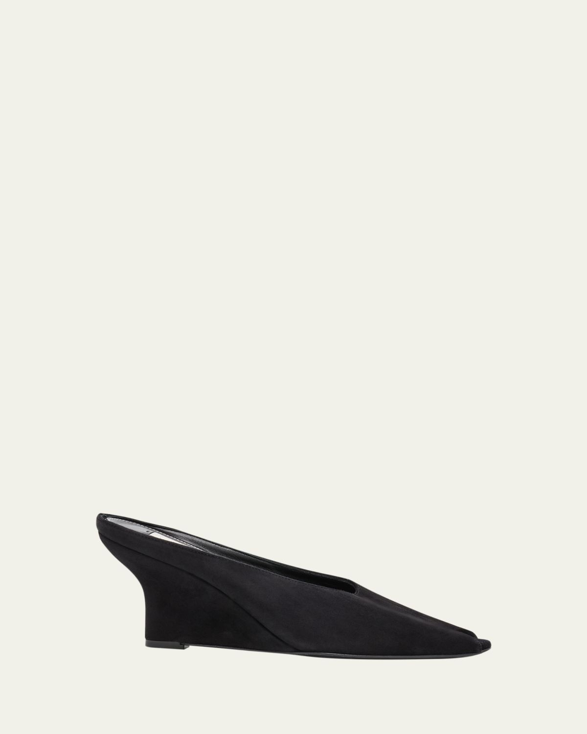 Toteme Velvet Peep-Toe Mules