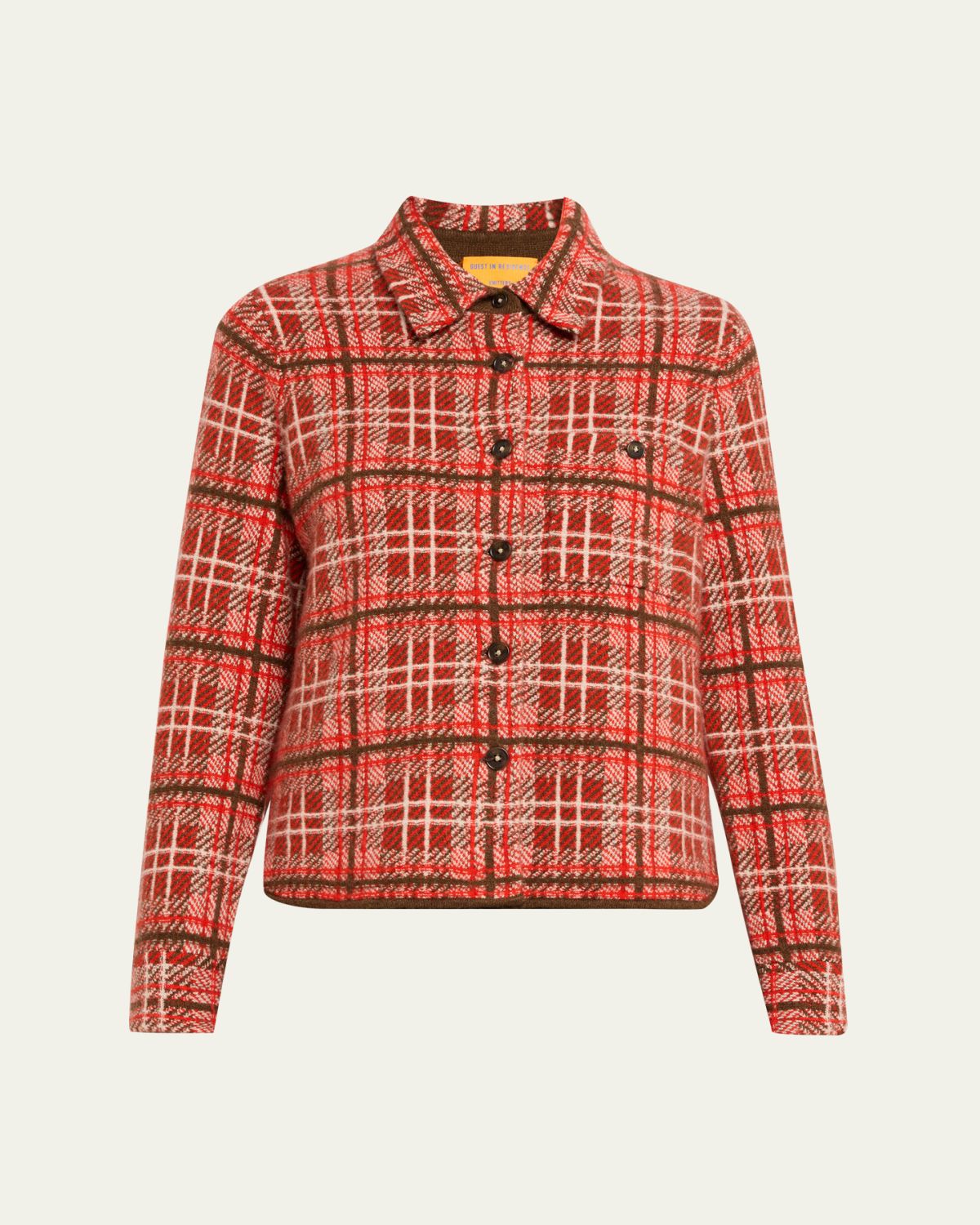 Guest in Residence Dylan Plaid Cashmere Shirt | Thumbnail 8